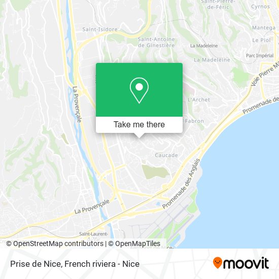 Prise de Nice map