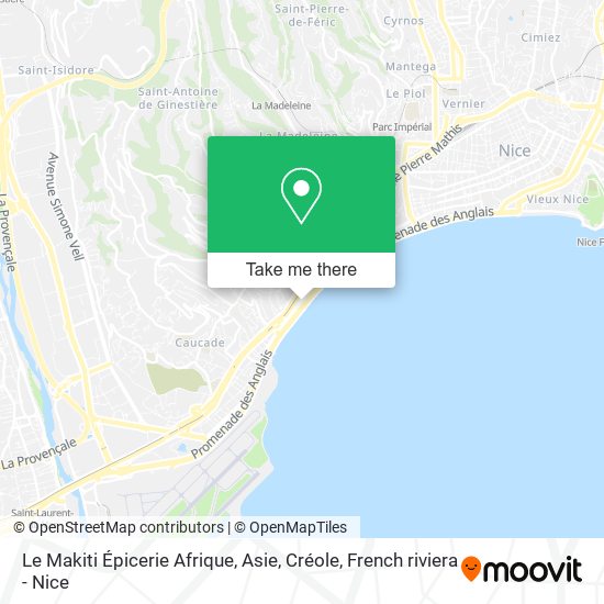Le Makiti Épicerie Afrique, Asie, Créole map