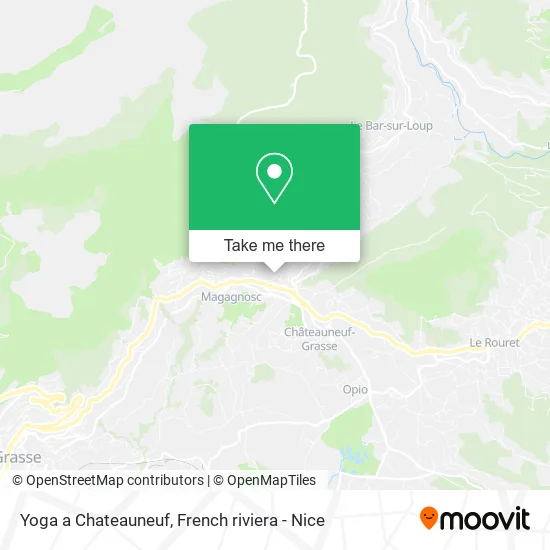 Yoga a Chateauneuf map