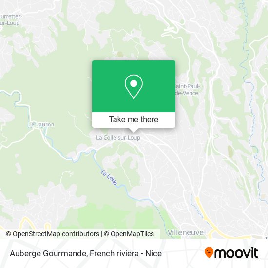 Auberge Gourmande map