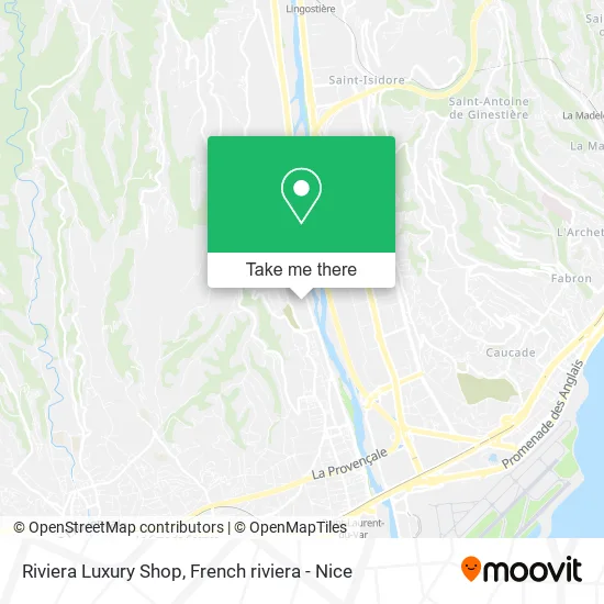 Riviera Luxury Shop map