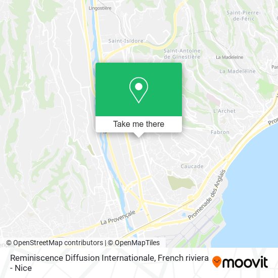 Reminiscence Diffusion Internationale map