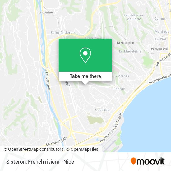 Sisteron map