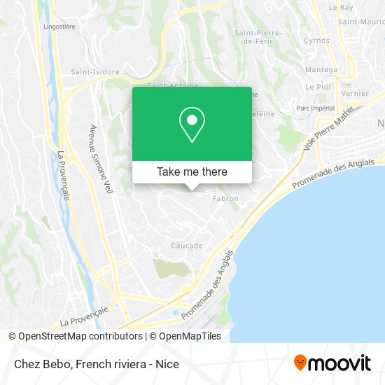 Chez Bebo map