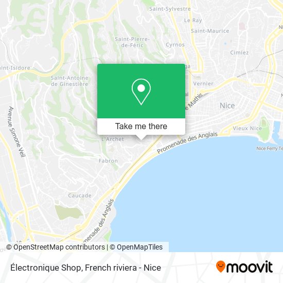 Électronique Shop map