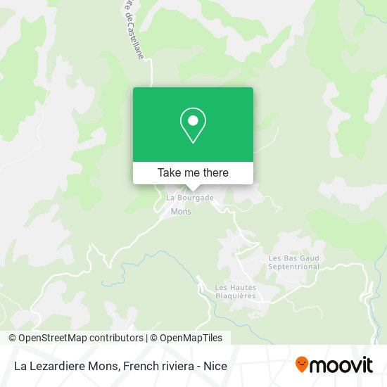 La Lezardiere Mons map