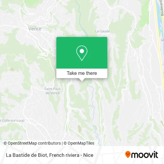La Bastide de Biot map