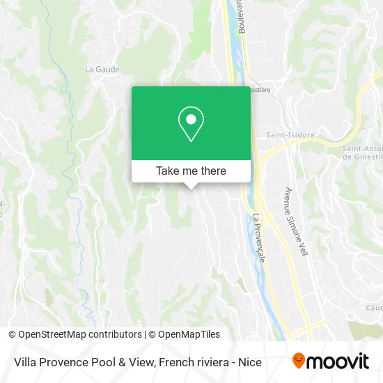Villa Provence Pool & View map
