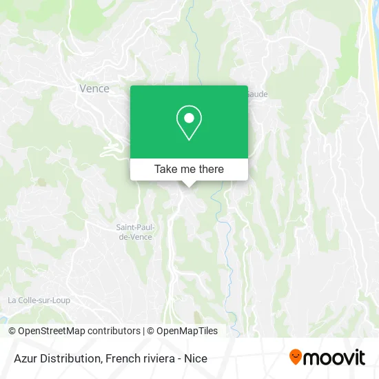 Azur Distribution map