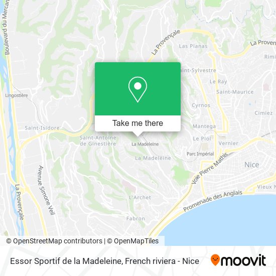 Essor Sportif de la Madeleine map