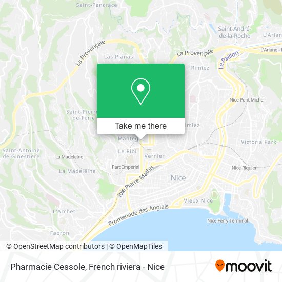 Mapa Pharmacie Cessole