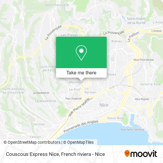 Couscous Express Nice map