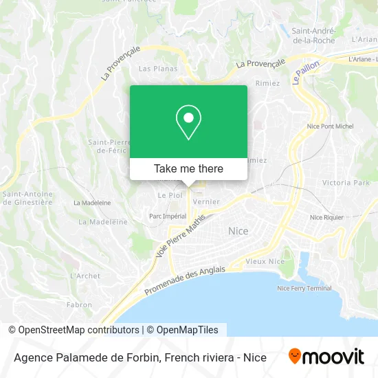 Agence Palamede de Forbin map