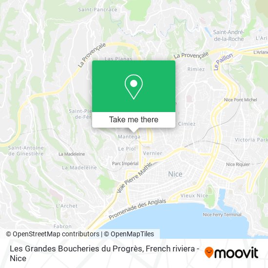 Les Grandes Boucheries du Progrès map