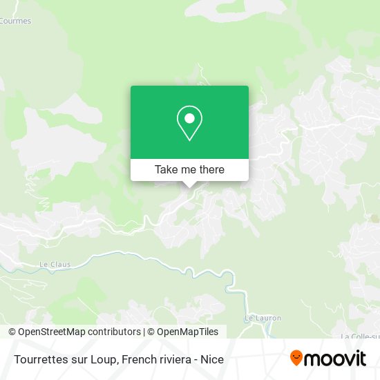 Tourrettes sur Loup map