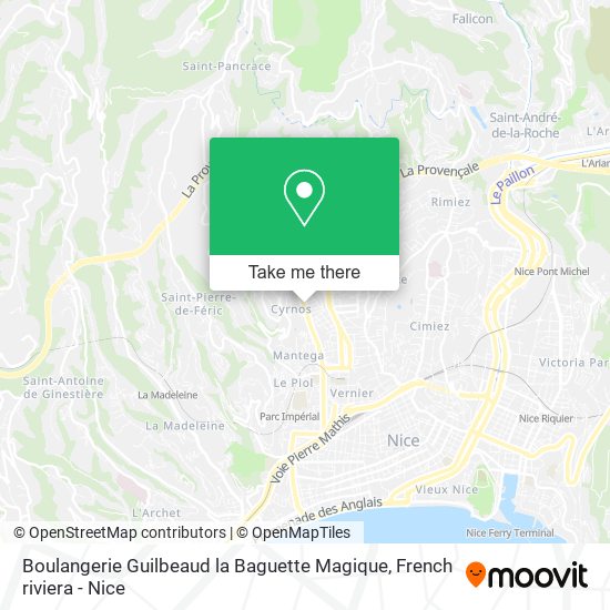 Boulangerie Guilbeaud la Baguette Magique map