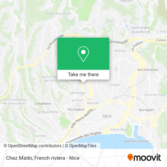 Chez Mado map