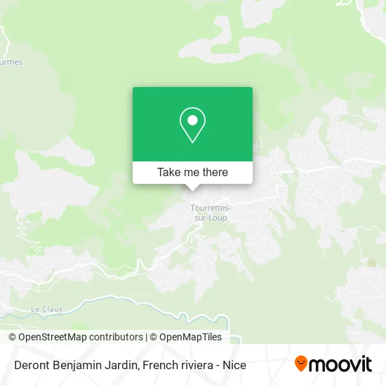 Deront Benjamin Jardin map