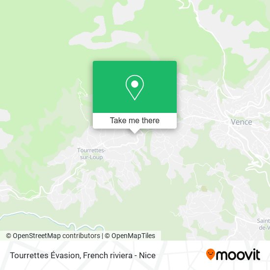 Tourrettes Évasion map