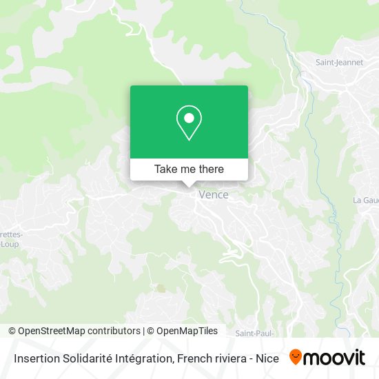 Insertion Solidarité Intégration map