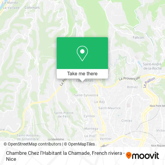 Chambre Chez l'Habitant la Chamade map