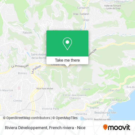 Riviera Développement map