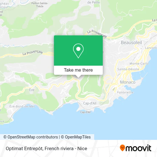 Optimat Entrepôt map