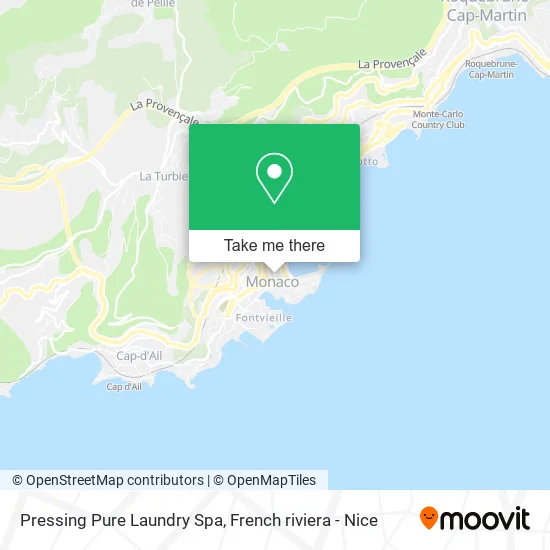 Pressing Pure Laundry Spa map