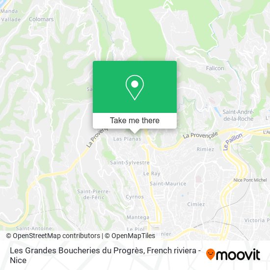 Les Grandes Boucheries du Progrès map