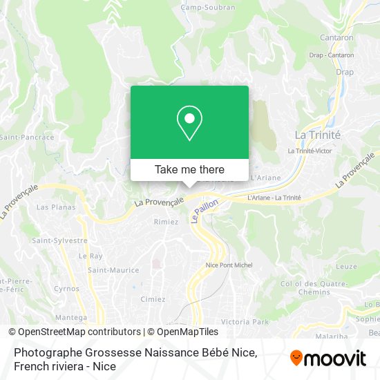 Photographe Grossesse Naissance Bébé Nice map