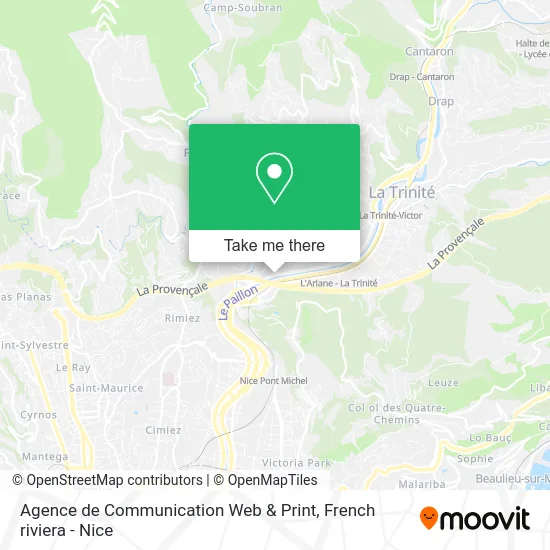 Agence de Communication Web & Print map