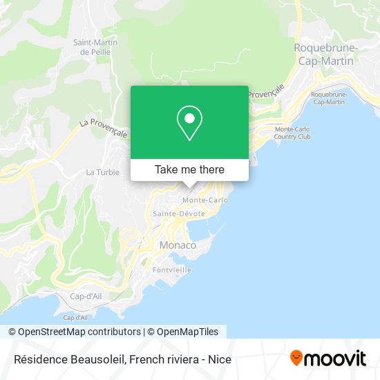 Résidence Beausoleil map