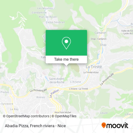 Abadia Pizza map