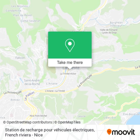 Mapa Station de recharge pour véhicules électriques