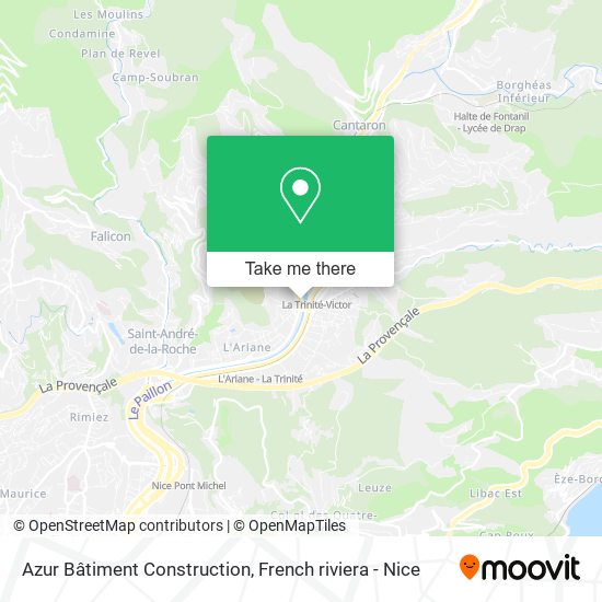 Azur Bâtiment Construction map