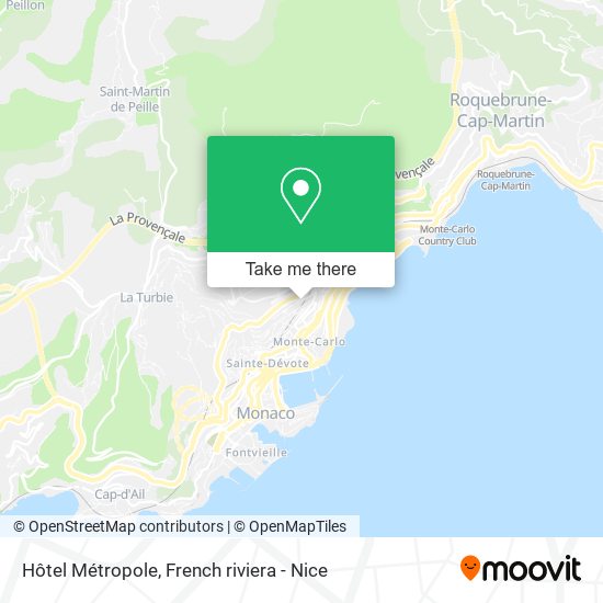Hôtel Métropole map