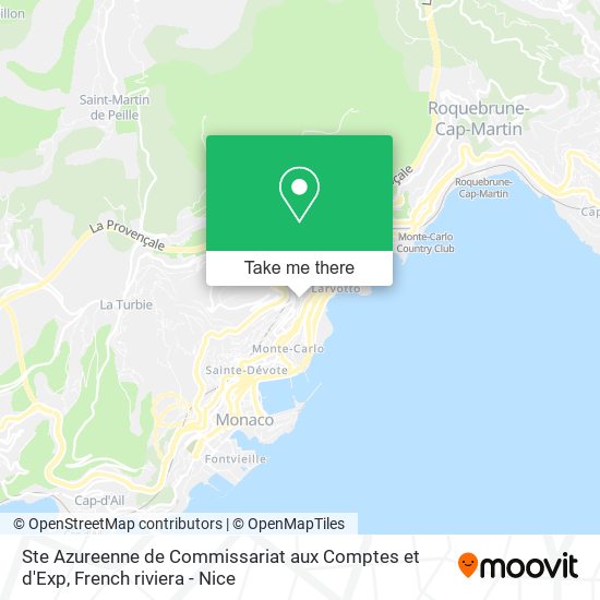 Ste Azureenne de Commissariat aux Comptes et d'Exp map