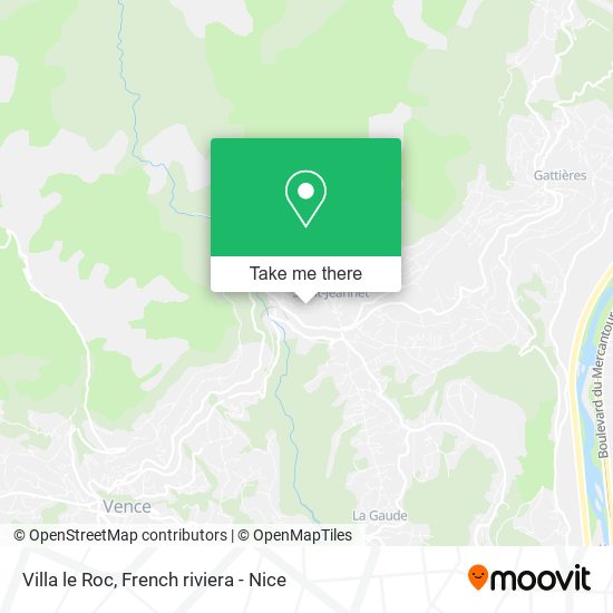 Villa le Roc map