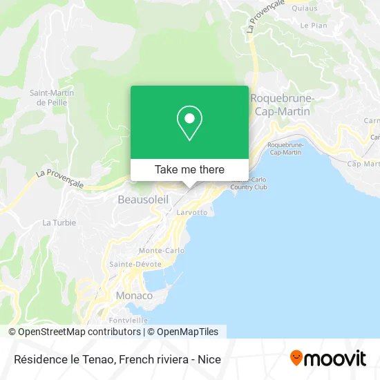 Résidence le Tenao map