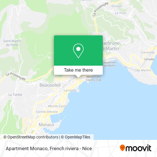 Apartment Monaco map