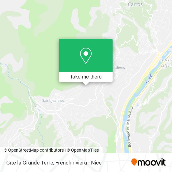 Gîte la Grande Terre map