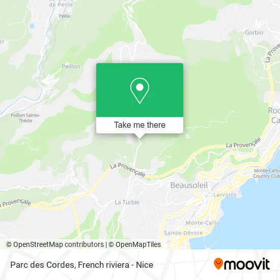 Parc des Cordes map