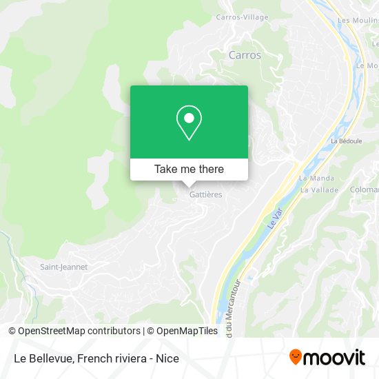 Le Bellevue map