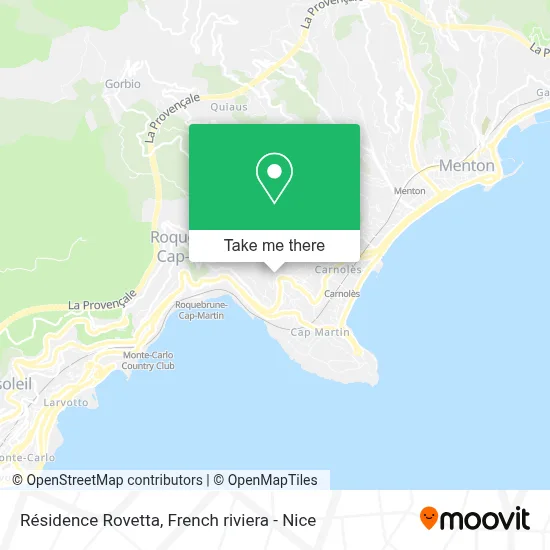 Résidence Rovetta map
