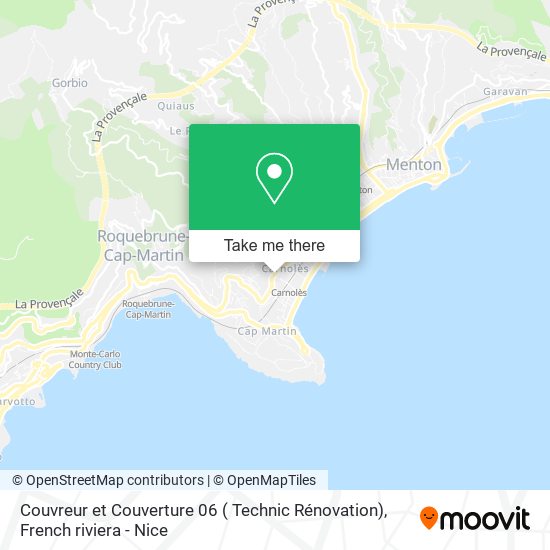 Couvreur et Couverture 06 ( Technic Rénovation) map