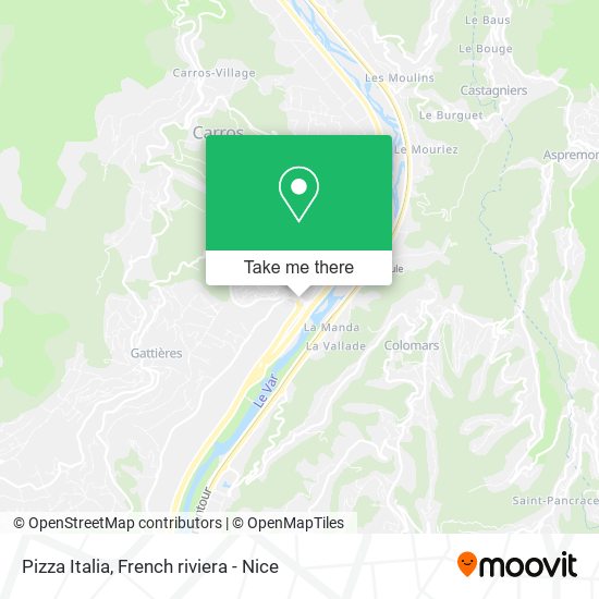 Pizza Italia map