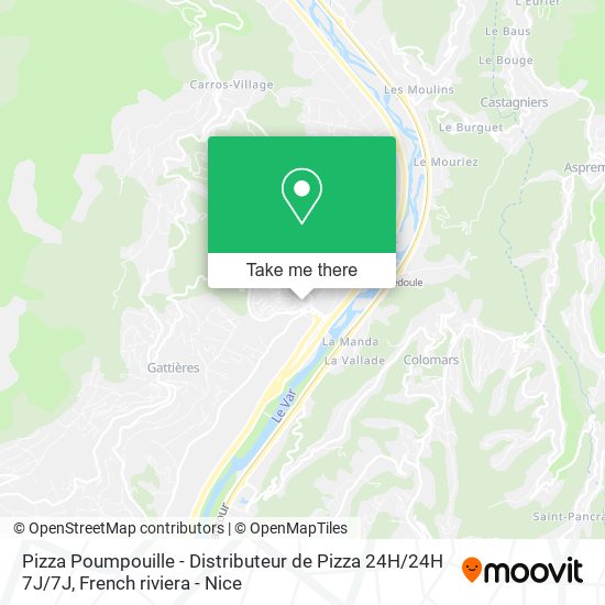 Mapa Pizza Poumpouille - Distributeur de Pizza 24H / 24H 7J / 7J