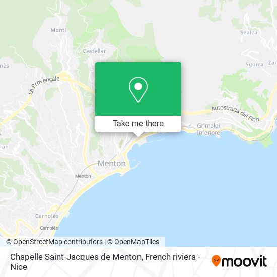 Chapelle Saint-Jacques de Menton map