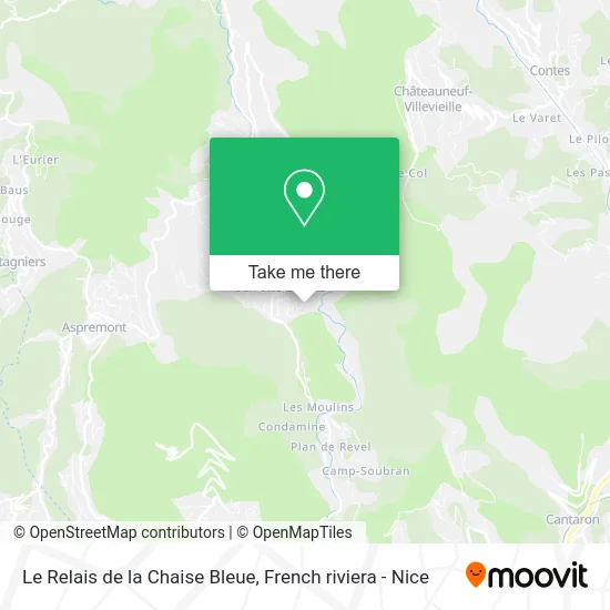Le Relais de la Chaise Bleue map