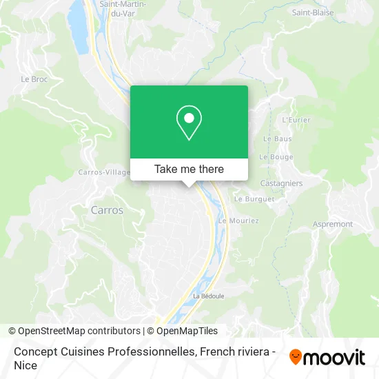 Concept Cuisines Professionnelles map